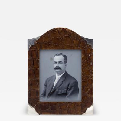 English Victorian Crocodile Picture Frame