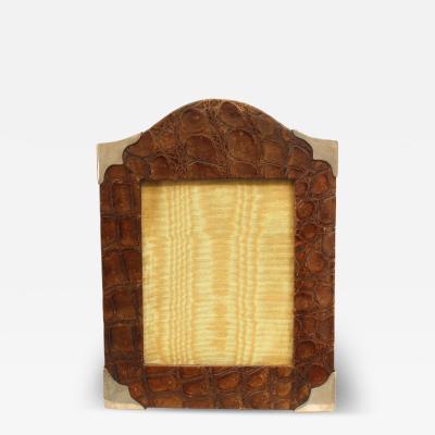 English Victorian Crocodile Picture Frame