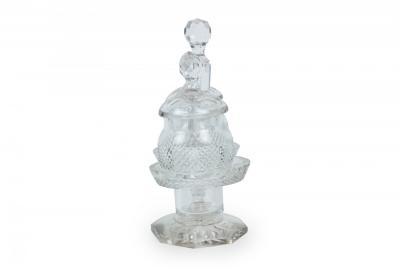English Victorian Cut Crystal Cruet Set