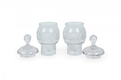 English Victorian Cut Crystal Cruet Set