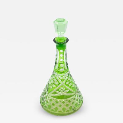 English Victorian Cut Crystal Decanter