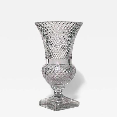 English Victorian Cut Crystal Vase