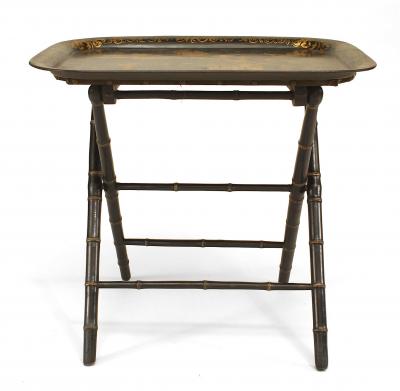 English Victorian Ebonized Tray Top