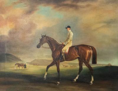 English Victorian Jockey Painting