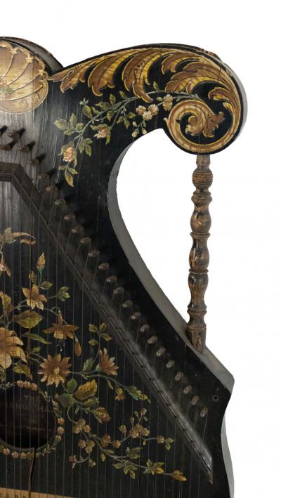 English Victorian Lacquered Zither