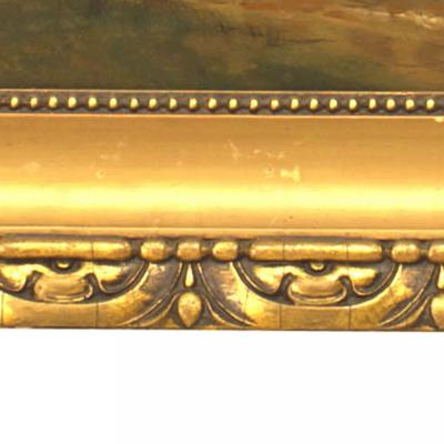 English Victorian Landscape of Forest Scene