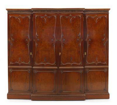 English Victorian Mahogany Armoire