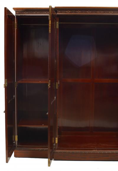 English Victorian Mahogany Armoire