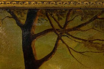 English Victorian Man and Horse Oil Painting