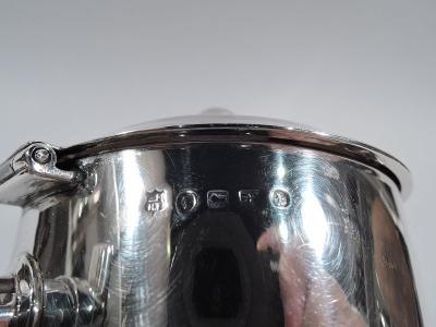 English Victorian Modern Sterling Silver Decanter 1884