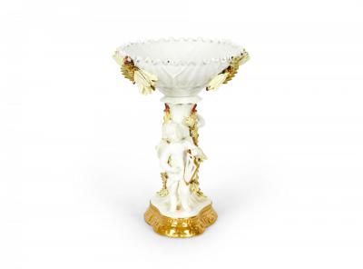 English Victorian Moore Porcelain Centerpiece