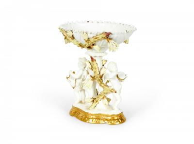 English Victorian Moore Porcelain Centerpiece