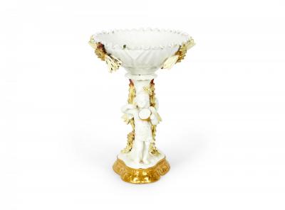 English Victorian Moore Porcelain Centerpiece
