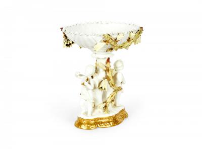 English Victorian Moore Porcelain Centerpiece