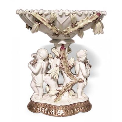 English Victorian Moore Porcelain Centerpiece