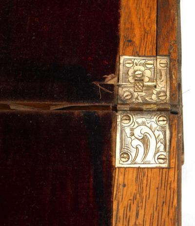 English Victorian Oak Lap Desk Box