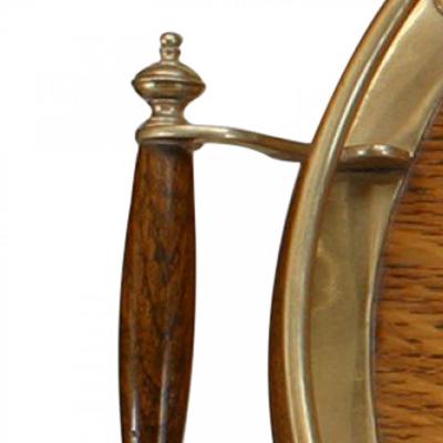 English Victorian Oak and Silver Tray