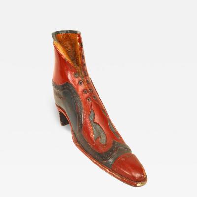 English Victorian Painted Shoemakers Boot Sign