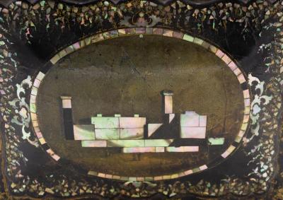 English Victorian Papier Mache Box