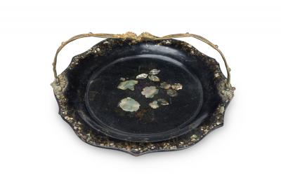 English Victorian Papier Mache Tray