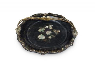 English Victorian Papier Mache Tray