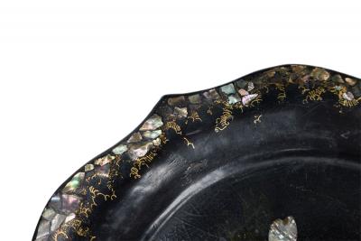 English Victorian Papier Mache Tray