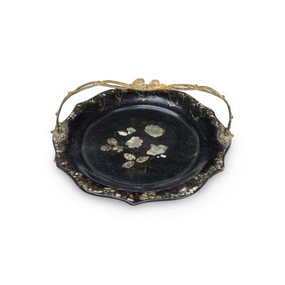English Victorian Papier Mache Tray