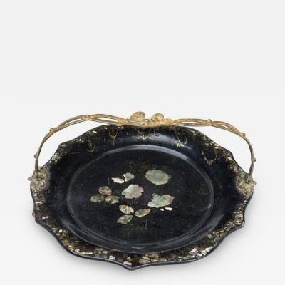 English Victorian Papier Mache Tray