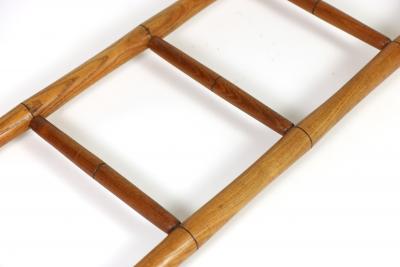 English Victorian Period Faux Bamboo Ladder Circa 1890