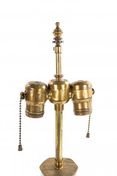 English Victorian Porcelain Table Lamp