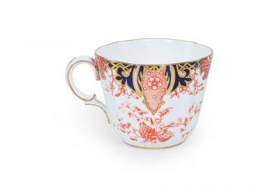 English Victorian Porcelain Teacups and Saucers