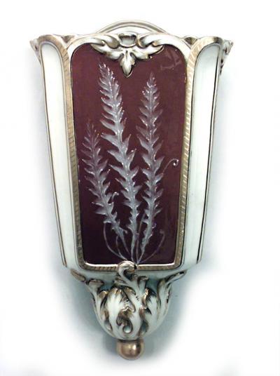 English Victorian Porcelain Wall Vase