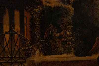 English Victorian Print of Winter Scene