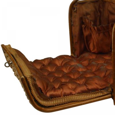 English Victorian Rattan Box