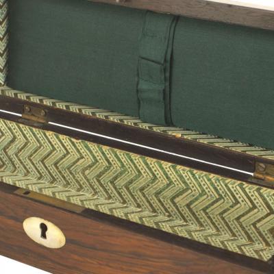 English Victorian Rosewood Pen Box