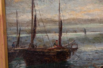 English Victorian Seascape Painting