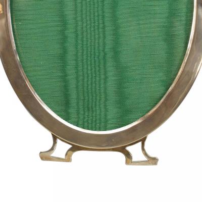 English Victorian Silver Oval Picture Frame