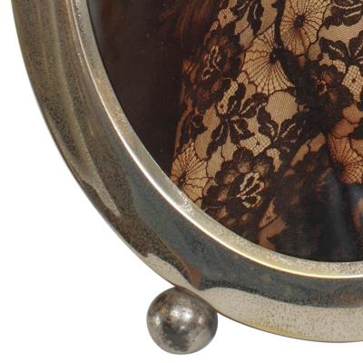 English Victorian Silver Oval Picture Frame