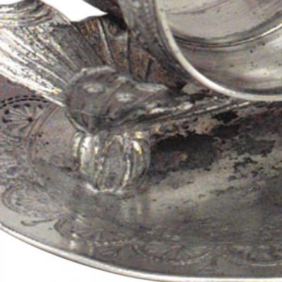 English Victorian Silver Plate Napkin Holder