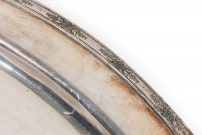 English Victorian Silver Plate Tray