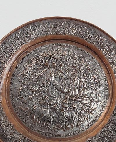 English Victorian Silver Plated Electrotype Platter circa 1880