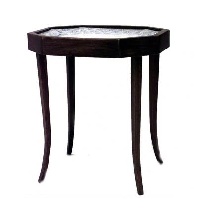 English Victorian Small Mahogany End Table