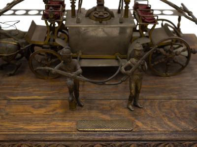 English Victorian Smoking Stand with Carriage Figure