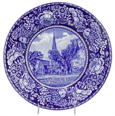 English Victorian Staffordshire Porcelain Plates