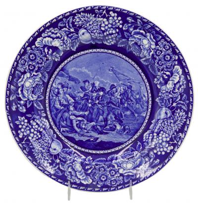 English Victorian Staffordshire Porcelain Plates