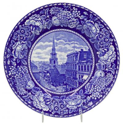 English Victorian Staffordshire Porcelain Plates