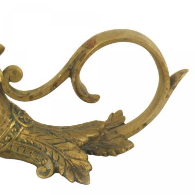 English Victorian Style Brass Elephant Candlestick