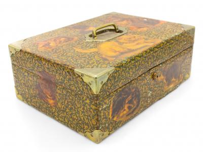 English Victorian Style Decoupage Cat Box