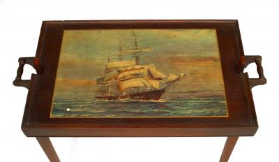 English Victorian Style Folding Butler Table