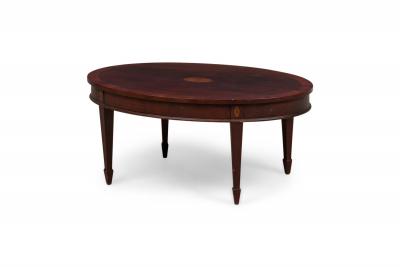 English Victorian Style Oval Coffee Table